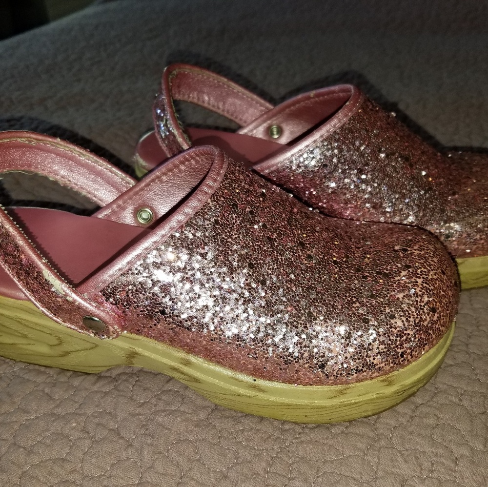 Gymboree Sparkly Glitter Clogs Cupcake Cutie Shoes